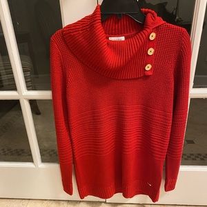 Calvin Klein Turtleneck Sweater with Buttons